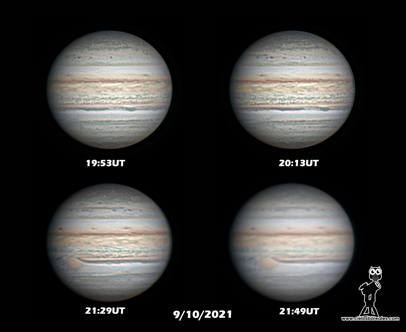 Júpiter con telescopio SC8