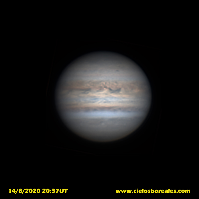 Júpiter con Celestron SC8" y cámara ASI178MM