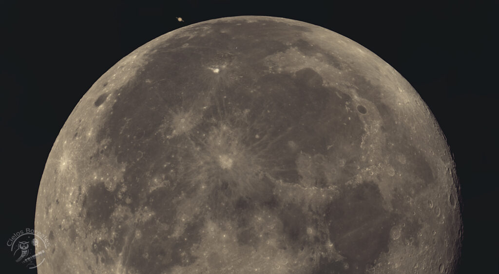 Ocultación de Saturno por la Luna 21/8/2024 1 mosaico luna saturno
