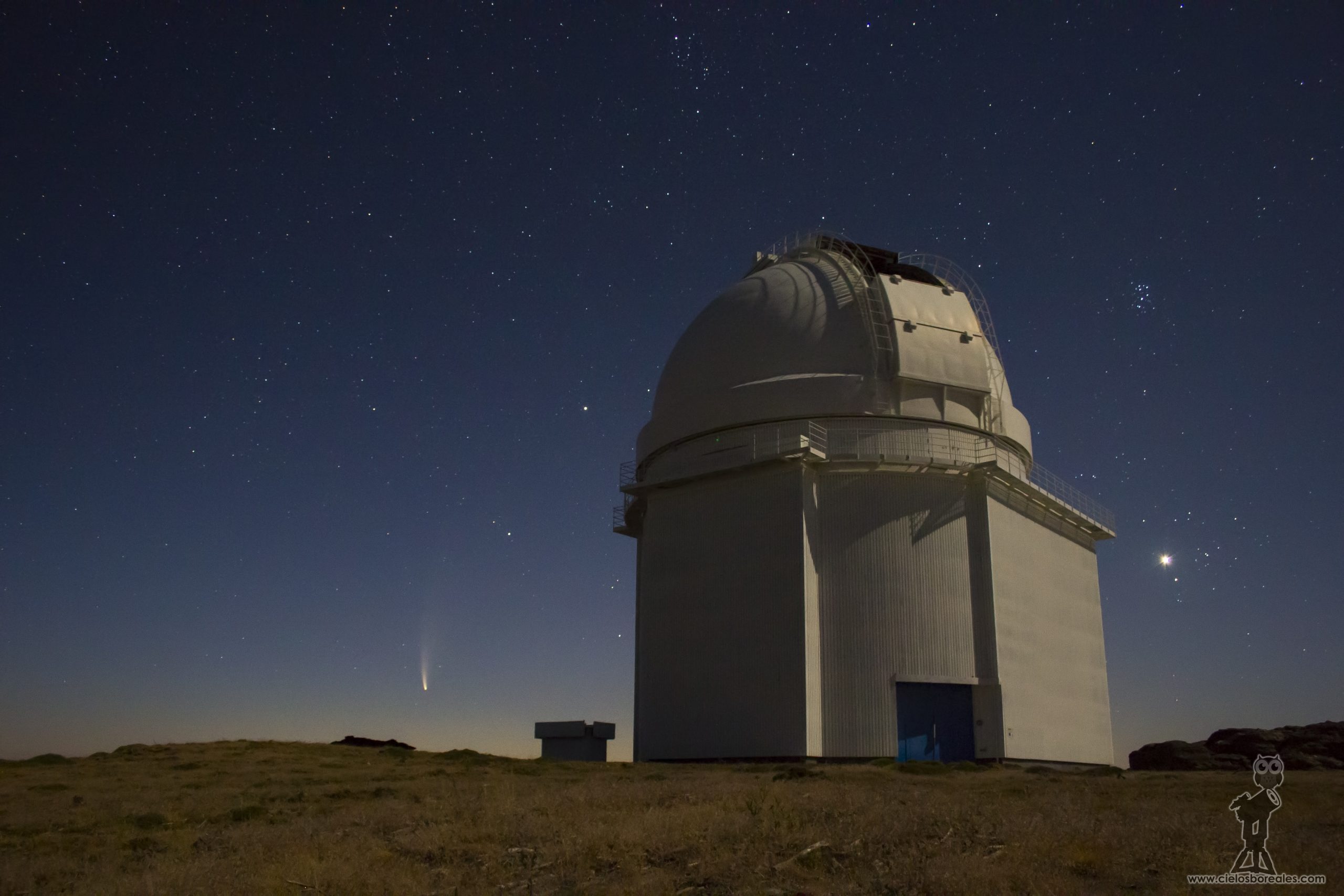 Cometa C/2020 F3 Neowise y observatorio