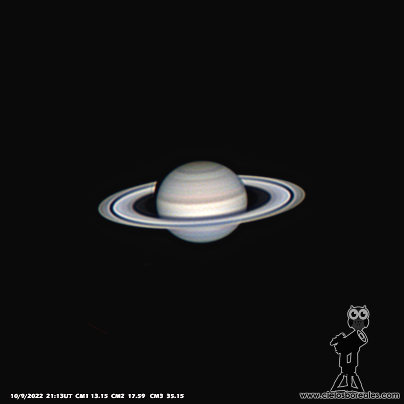 Saturno con telescopio