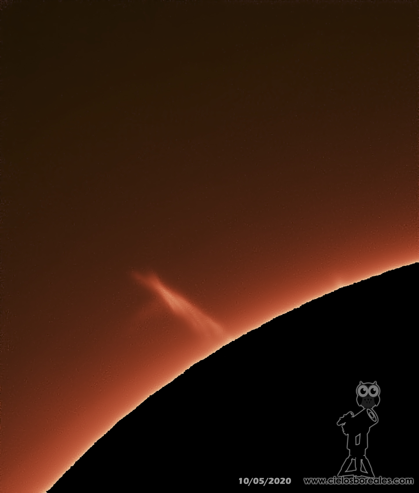 Protuberancia de tipo llama