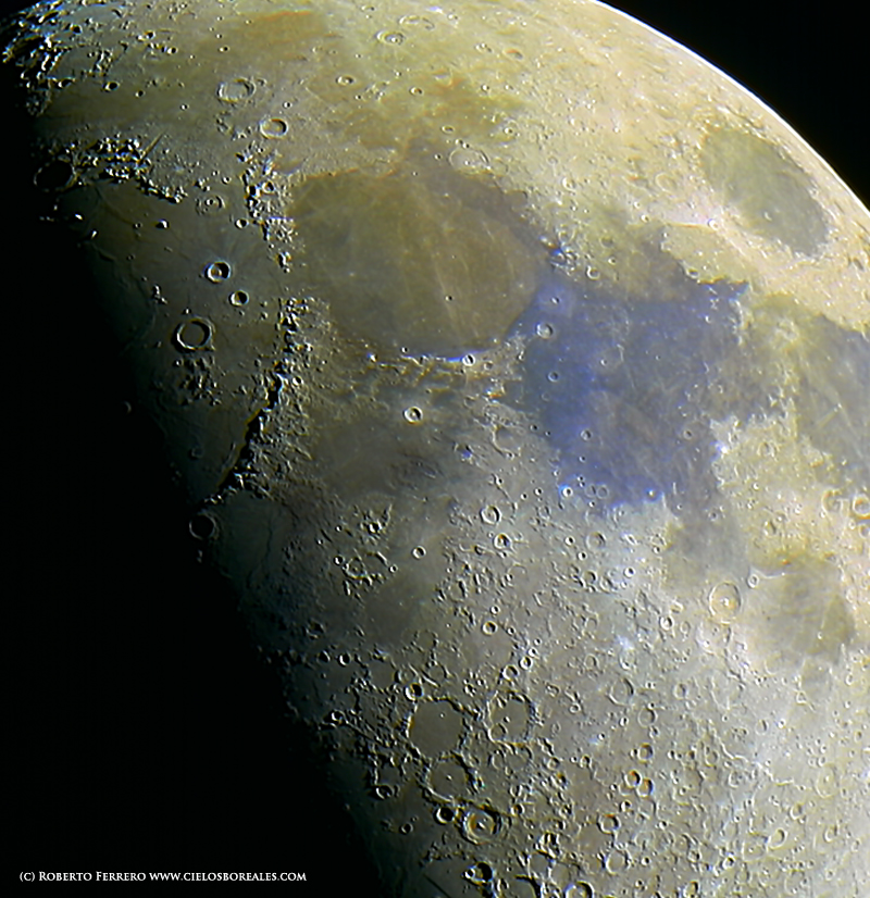 Colores en una luna creciente