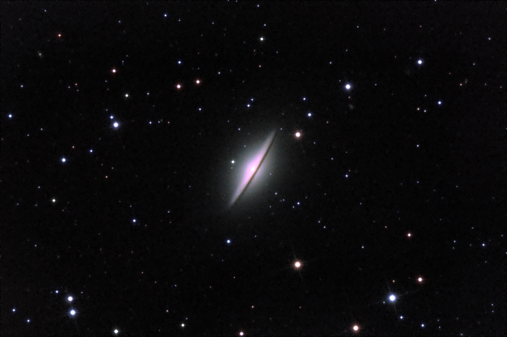M104, Galaxia del Sombrero con Newton 150/750