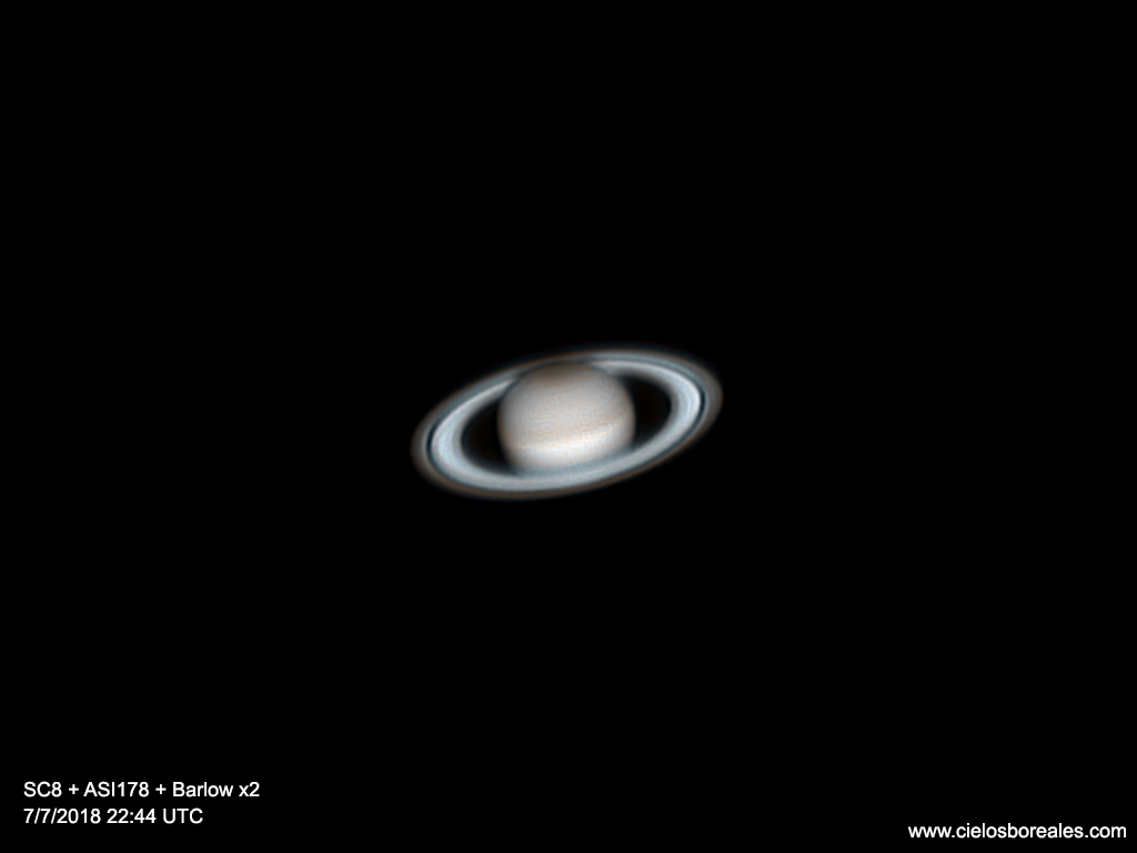 Saturno en color