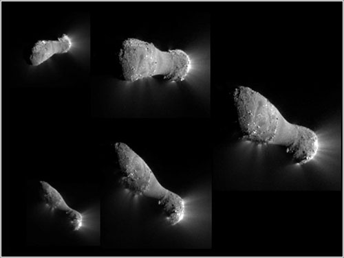 El cometa 103P/Hartley fotografiado por la donda Deep Impact