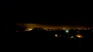 La contaminación lumínica de Benidorm es notable.