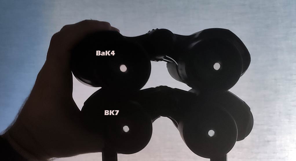 Bak4 vs BK7. Los prismáticos sv206 de Svbony tienen óptica Bak4.