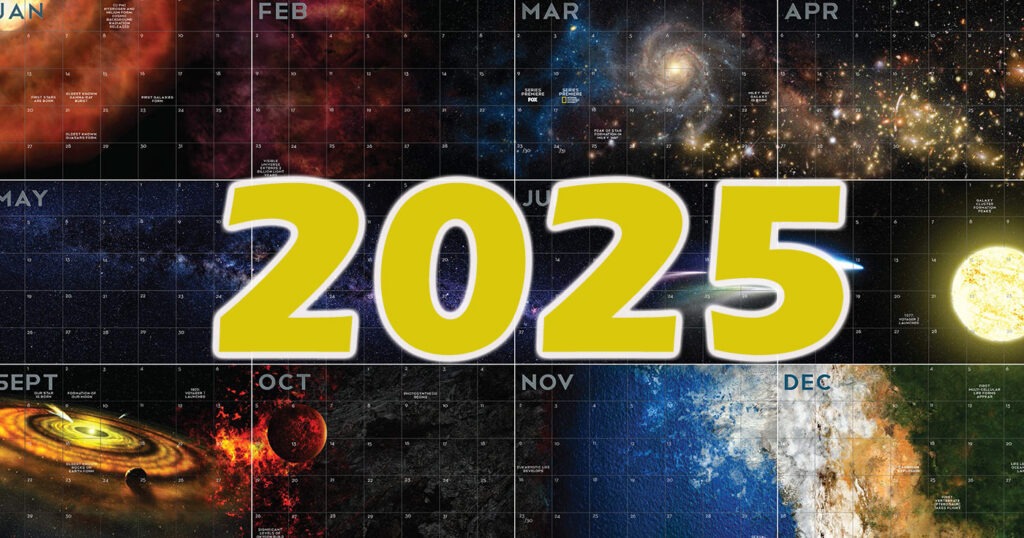 Esto es lo que podrás ver en el cielo en 2025 calendario2025
