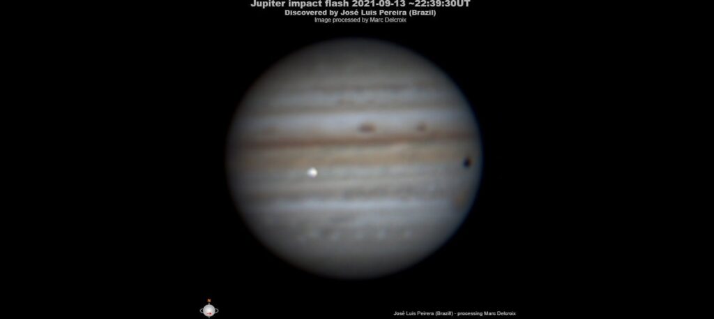 Observado un nuevo impacto en Júpiter impactojupiter2021