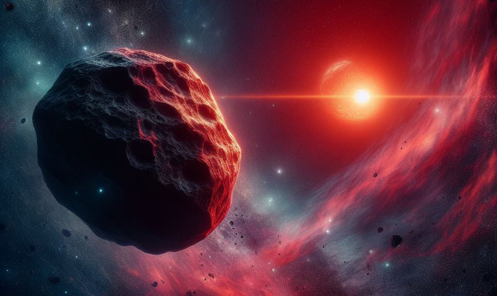 Asteroide y estrella