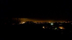La contaminación lumínica de Benidorm es notable.