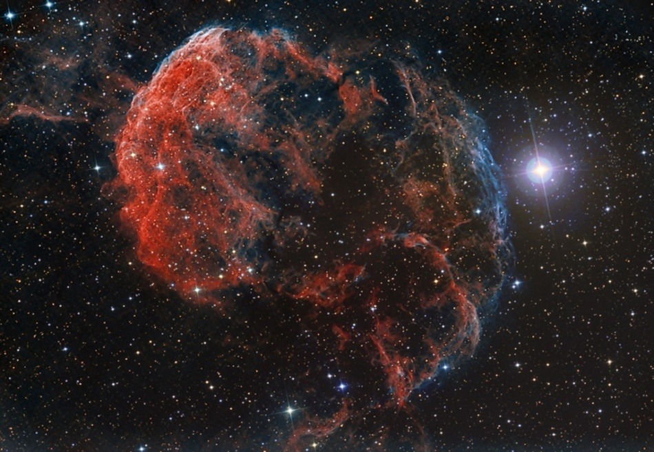 Nebulosa fotografiada con un telescopio alquilado