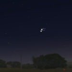 Venus y Júpiter muy cerca en el cielo